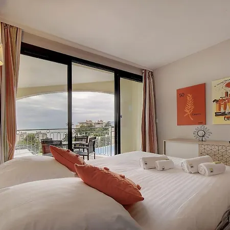 Immogroom - 2 Sea View - Swimming Pool - Terrace - Parking - Ac Apartment Cannes